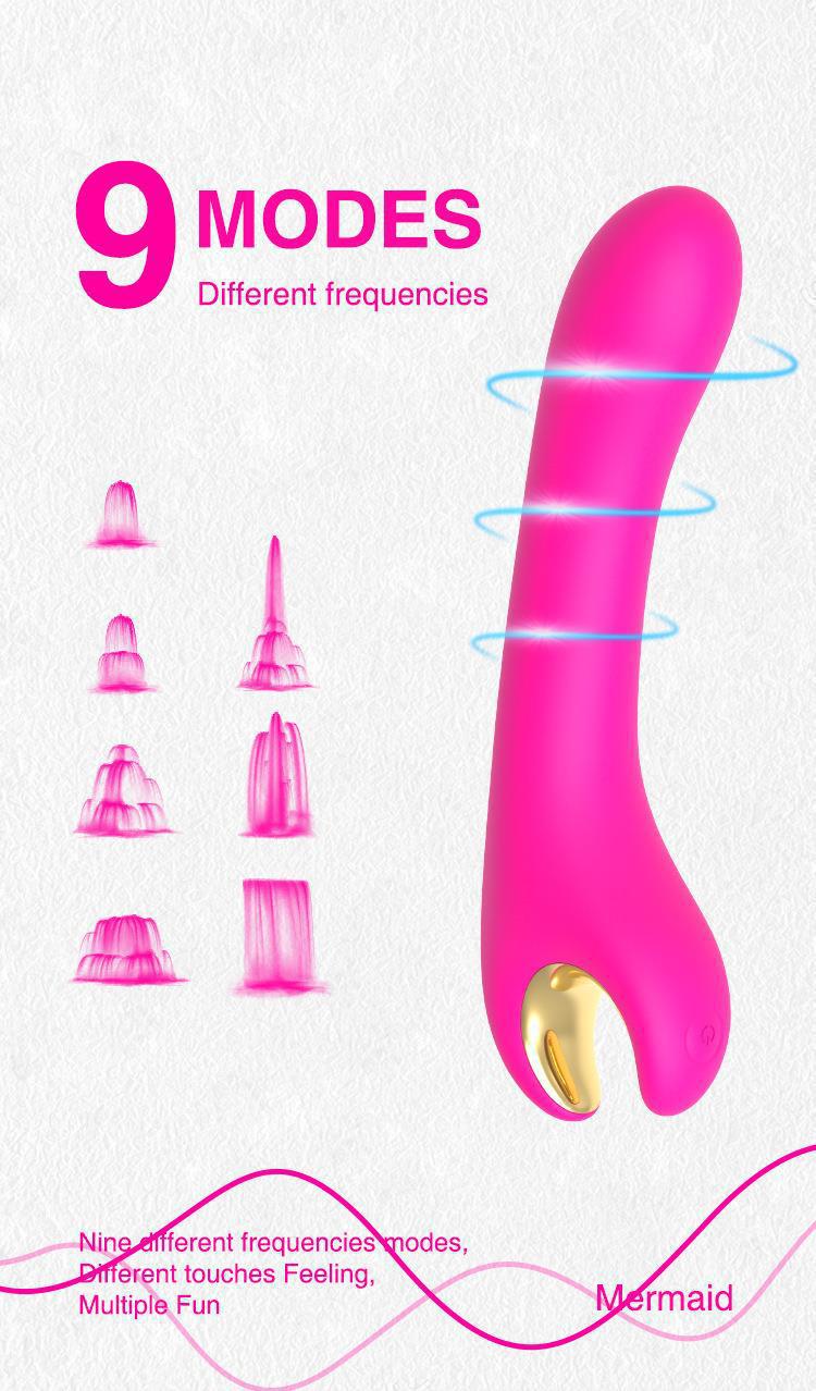Mermaid: Female Stimulation with 9 Frequency Vibration Massages